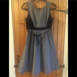 Black & White Polka Dotted Maternity Dress Size S